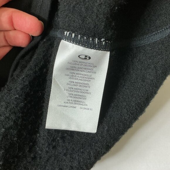 Icebreaker 260 Merino Wool Realfleece Men's Black Full Zip Sierra Jacket L - Picture 7 of 8